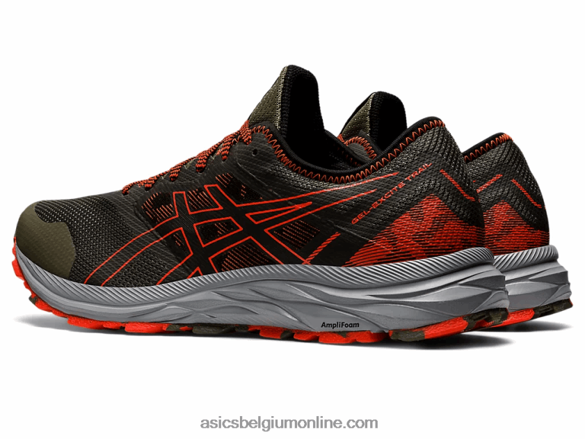 gel-excite parcours V6HXR2910 mantelgroen/cherrytomaat Asics