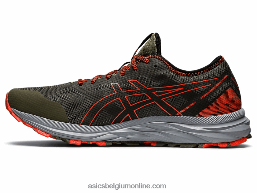 gel-excite parcours V6HXR2910 mantelgroen/cherrytomaat Asics