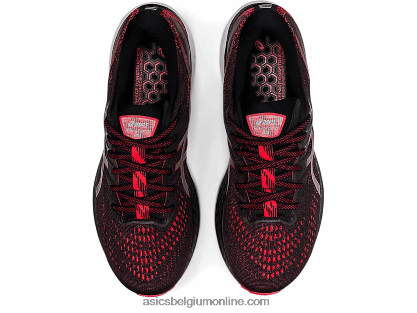 gel-kayano 28 V6HXR21878 zwart/elektrisch rood Asics