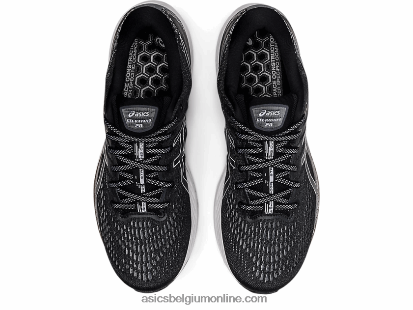 gel-kayano 28 breed V6HXR21871 zwart wit Asics