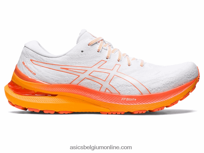 gel-kayano 29 V6HXR2330 wit/nova oranje Asics