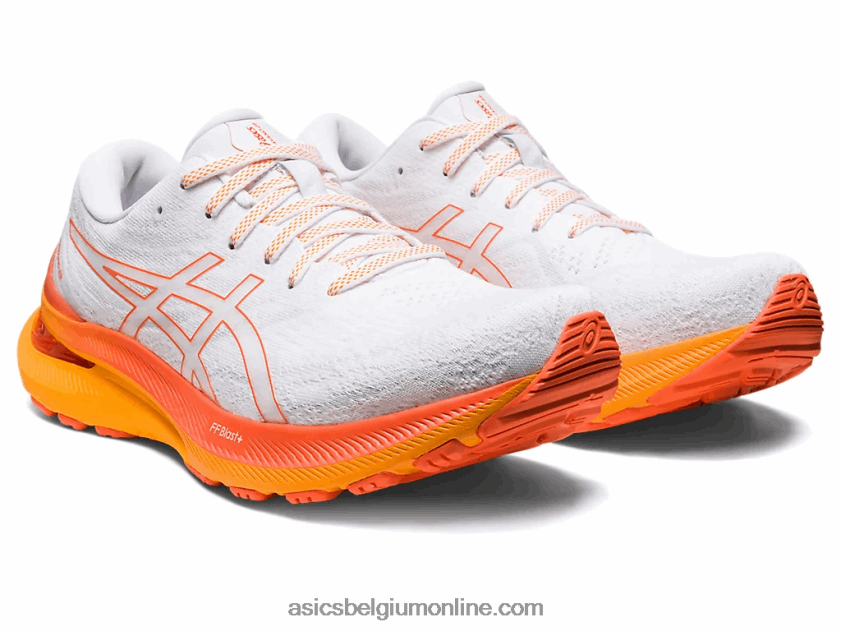 gel-kayano 29 V6HXR2330 wit/nova oranje Asics