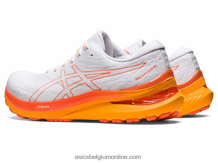gel-kayano 29 V6HXR2330 wit/nova oranje Asics