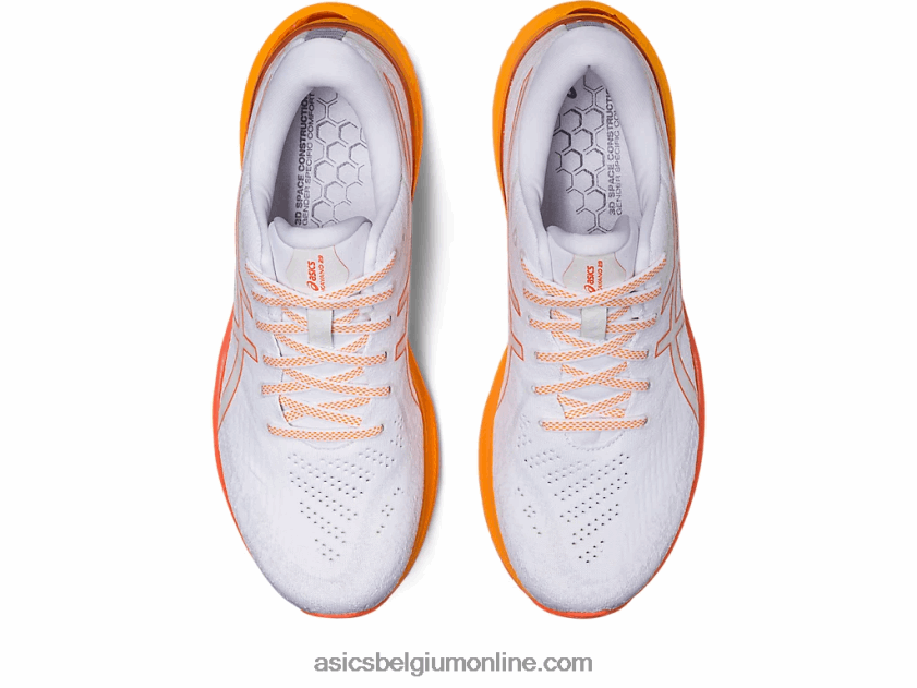 gel-kayano 29 V6HXR2330 wit/nova oranje Asics