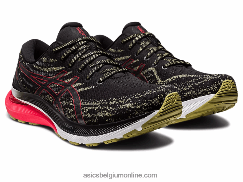 gel-kayano 29 V6HXR2431 zwart/elektrisch rood Asics