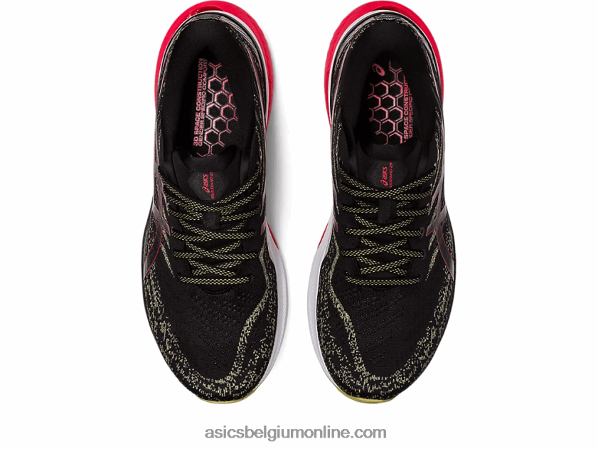 gel-kayano 29 V6HXR2431 zwart/elektrisch rood Asics