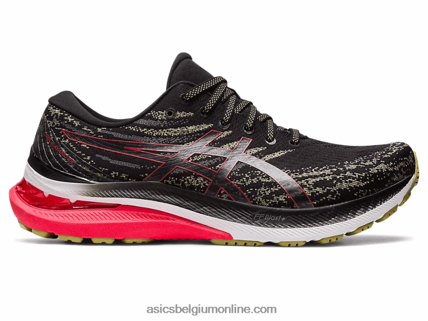 gel-kayano 29 breed V6HXR2429 zwart/elektrisch rood Asics