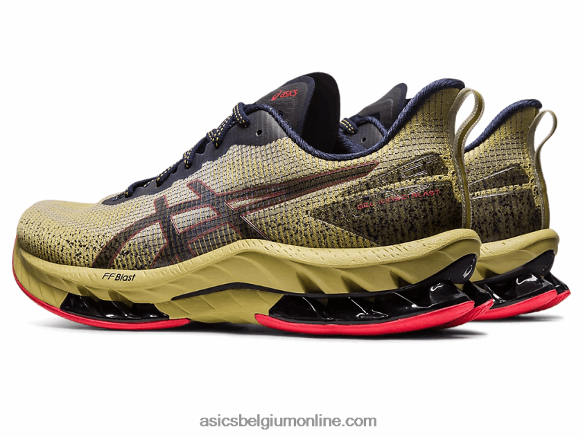 gel-kinsei blast le 2 V6HXR2498 olijfolie/elektrisch rood Asics