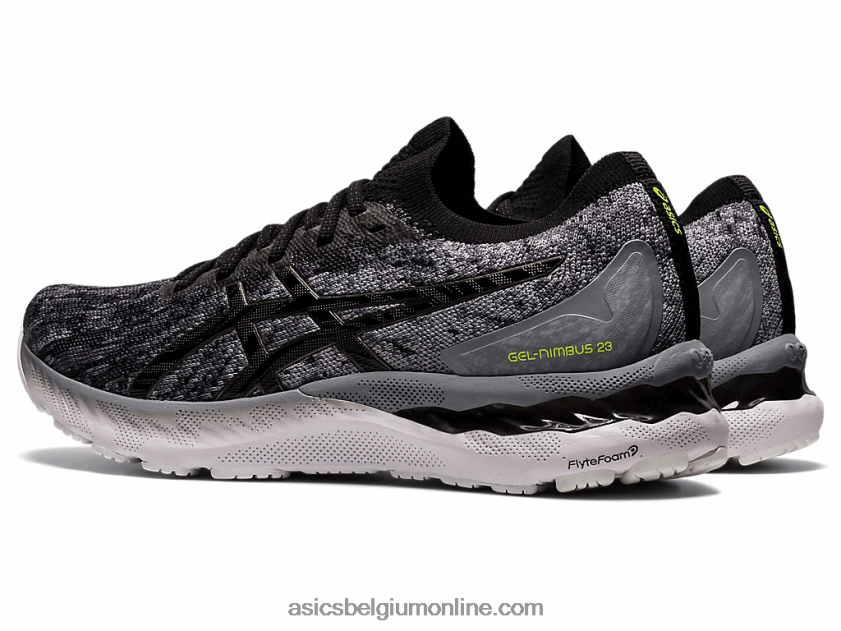 gel-nimbus 23 gebreid V6HXR21884 bladsteen/zwart Asics