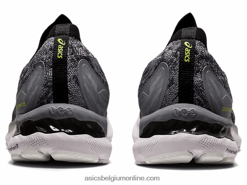 gel-nimbus 23 gebreid V6HXR21884 bladsteen/zwart Asics