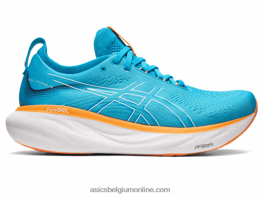 gel-nimbus 25 extra breed V6HXR2191 eilandblauw/sunperzik Asics