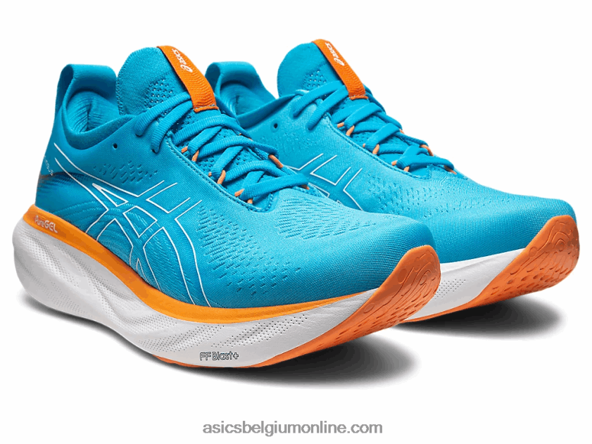 gel-nimbus 25 extra breed V6HXR2191 eilandblauw/sunperzik Asics