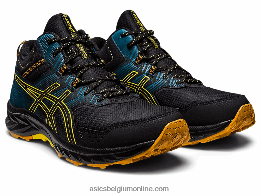 gel-onderneming 9 mt V6HXR2125 zwart/goudgeel Asics