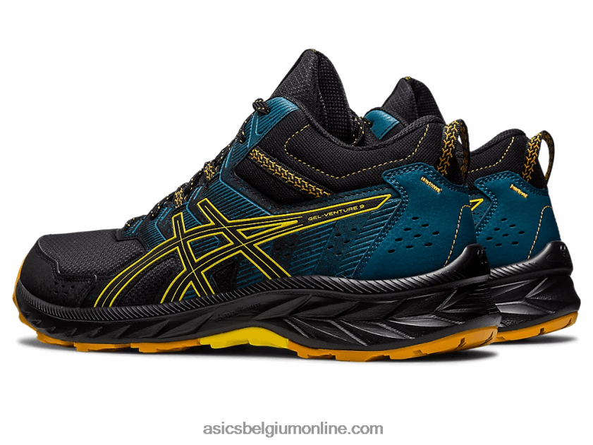 gel-onderneming 9 mt V6HXR2125 zwart/goudgeel Asics