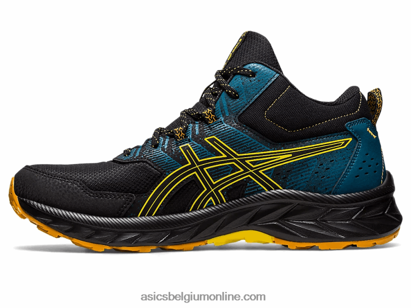 gel-onderneming 9 mt V6HXR2125 zwart/goudgeel Asics