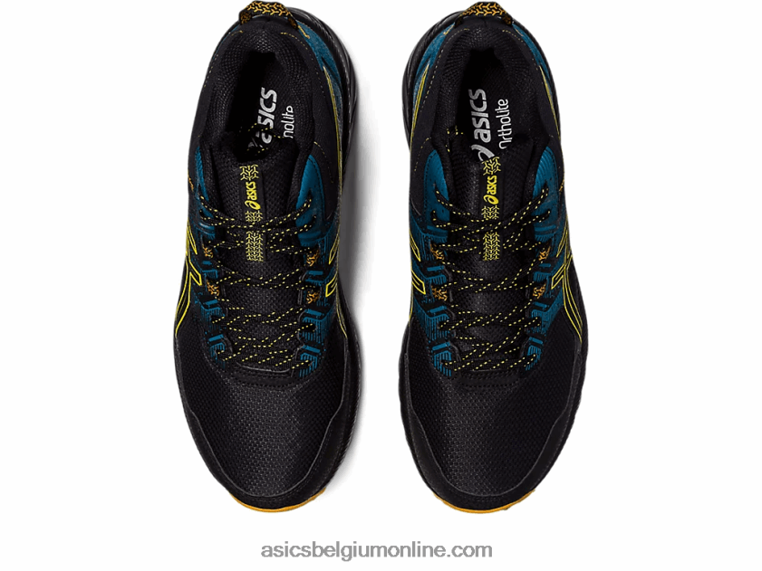 gel-onderneming 9 mt V6HXR2125 zwart/goudgeel Asics