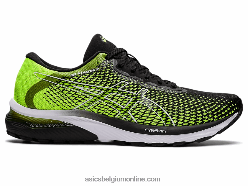 gel-stratus 2 gebreid V6HXR2686 veiligheid geel/zwart Asics
