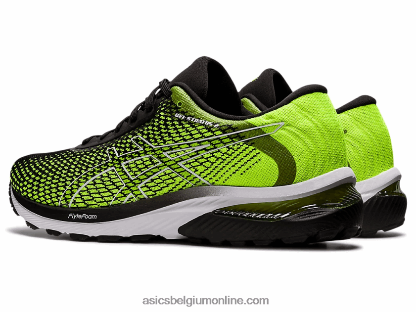 gel-stratus 2 gebreid V6HXR2686 veiligheid geel/zwart Asics