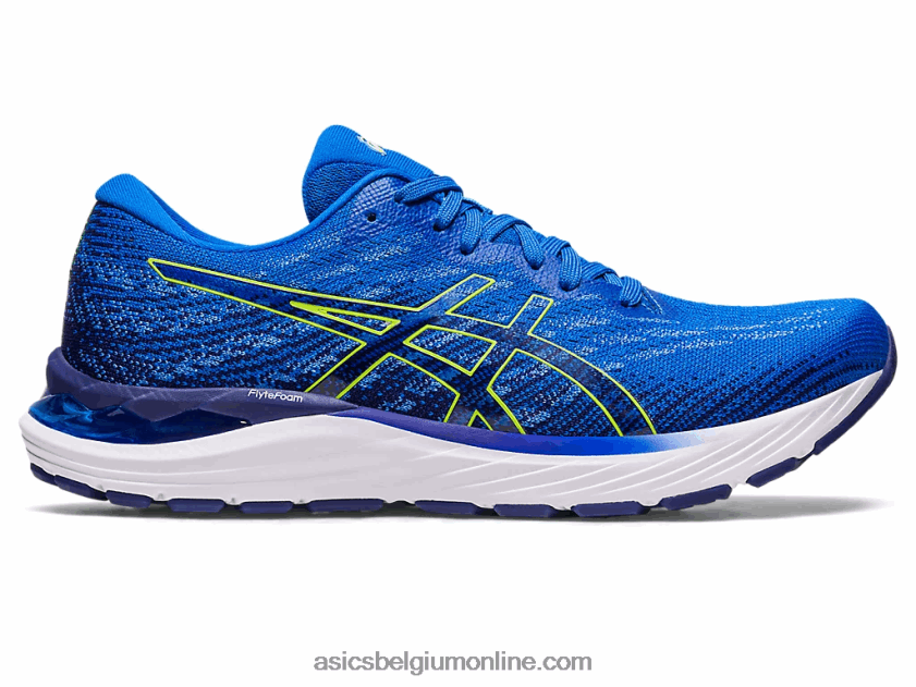 gel-stratus 3 gebreid V6HXR2248 elektrisch blauw/veiligheidsgeel Asics