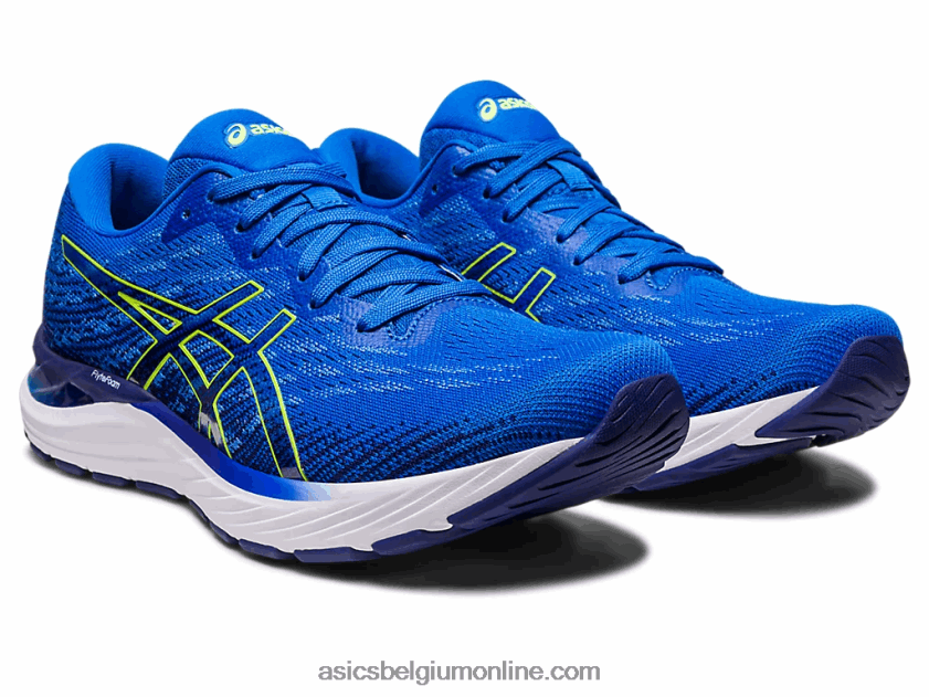gel-stratus 3 gebreid V6HXR2248 elektrisch blauw/veiligheidsgeel Asics