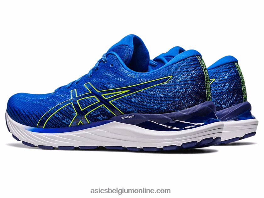 gel-stratus 3 gebreid V6HXR2248 elektrisch blauw/veiligheidsgeel Asics