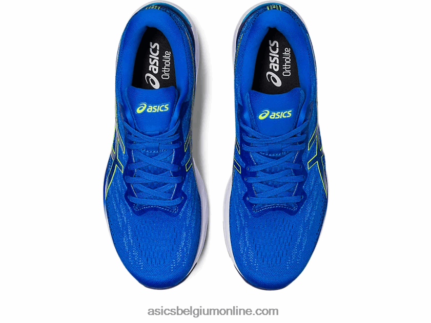 gel-stratus 3 gebreid V6HXR2248 elektrisch blauw/veiligheidsgeel Asics