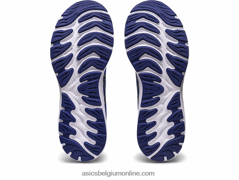 gel-stratus 3 gebreid V6HXR2248 elektrisch blauw/veiligheidsgeel Asics