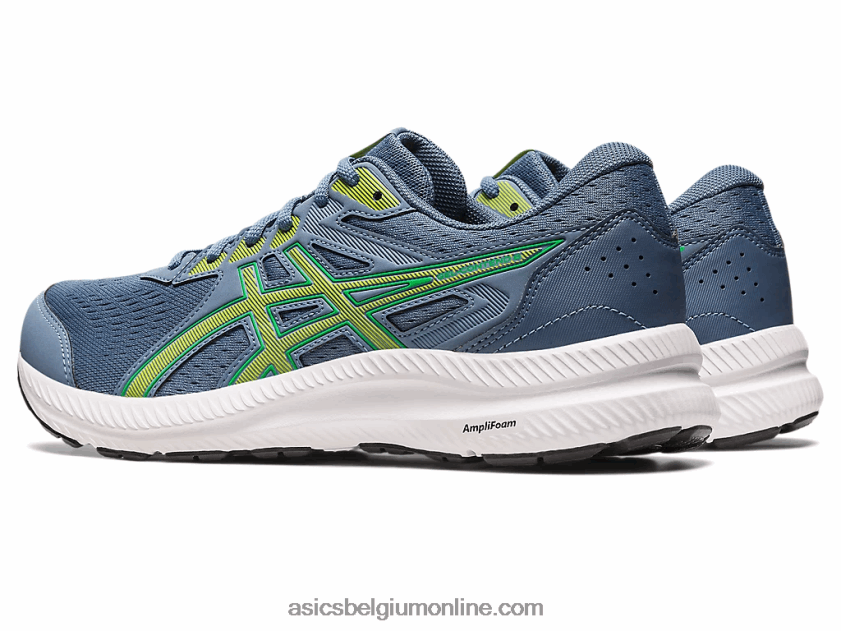 gel strijd 8 V6HXR2530 staalblauw/limoenschil Asics