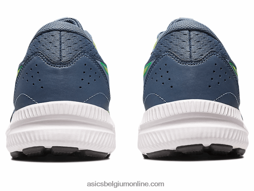 gel strijd 8 V6HXR2530 staalblauw/limoenschil Asics