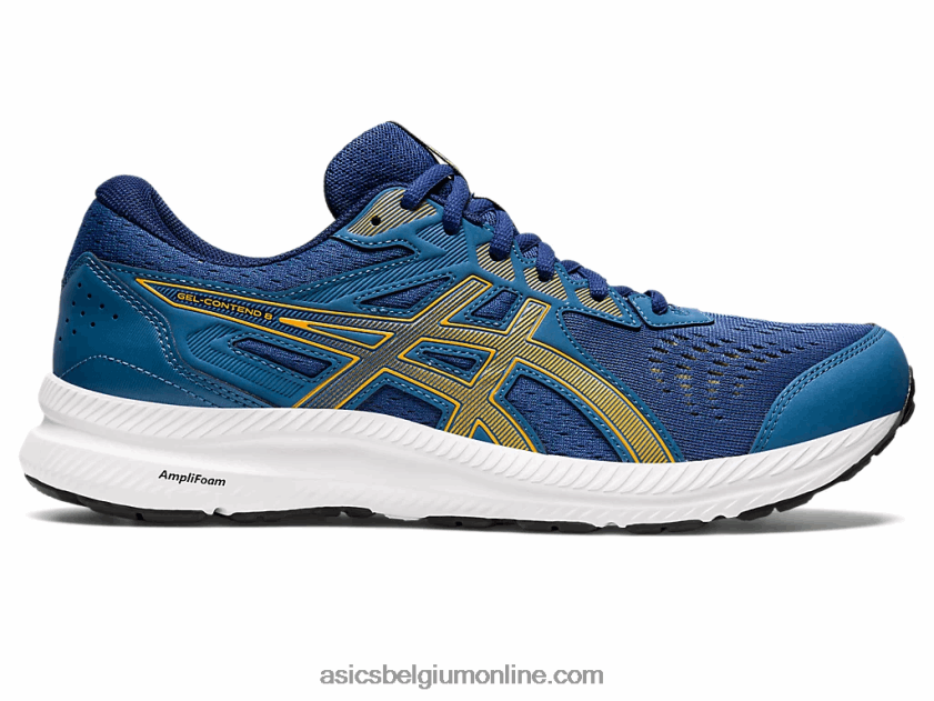 gel strijd 8 V6HXR2674 azuurblauw/barnsteen Asics