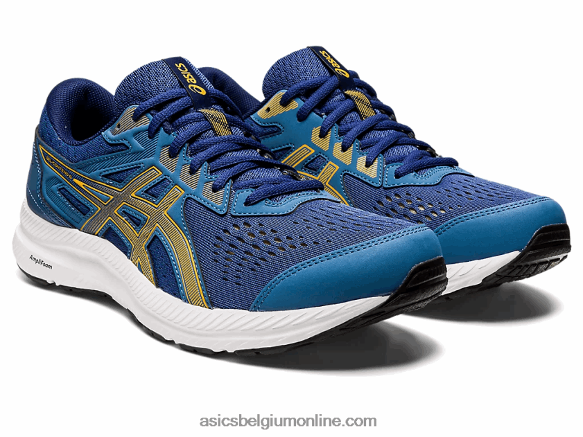 gel strijd 8 V6HXR2674 azuurblauw/barnsteen Asics