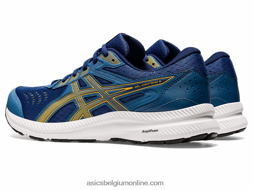 gel strijd 8 V6HXR2674 azuurblauw/barnsteen Asics