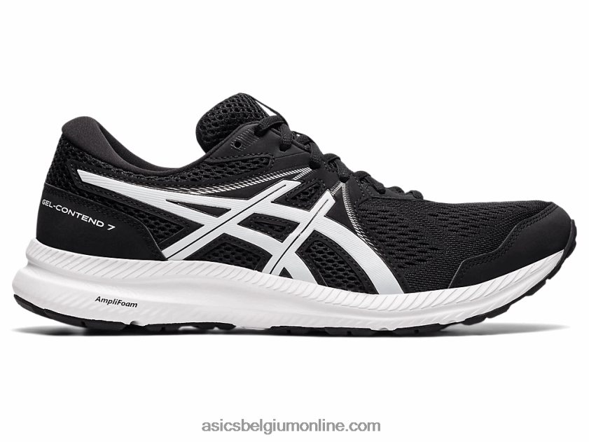 gelcontend 7 extra breed V6HXR21948 zwart wit Asics