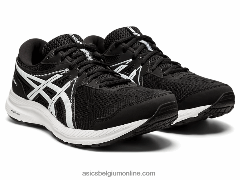 gelcontend 7 extra breed V6HXR21948 zwart wit Asics