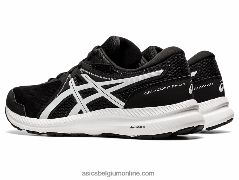 gelcontend 7 extra breed V6HXR21948 zwart wit Asics