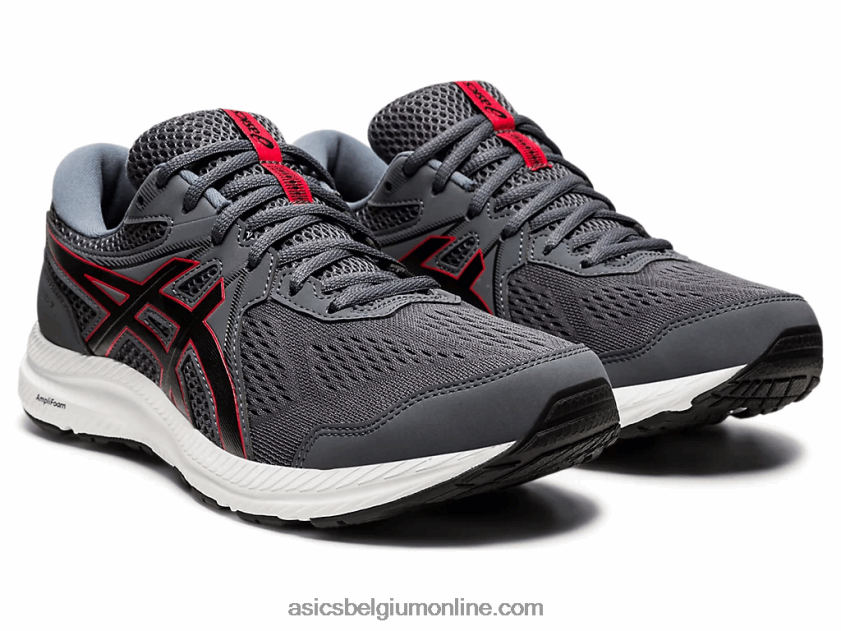 gelcontend 7 extra breed V6HXR21953 drager grijs/klassiek rood Asics