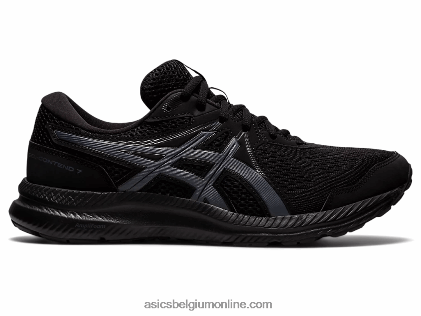 gelcontend 7 extra breed V6HXR21960 zwart/draagtas grijs Asics