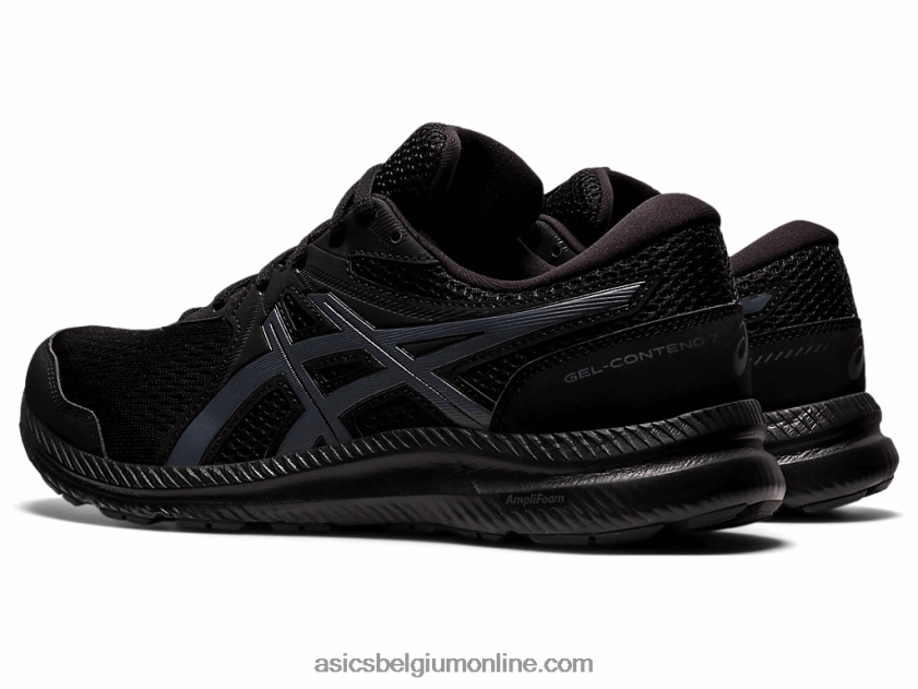 gelcontend 7 extra breed V6HXR21960 zwart/draagtas grijs Asics