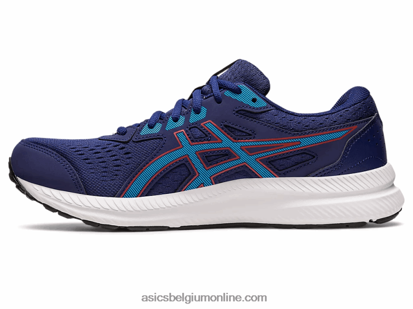gelcontend 8 extra breed V6HXR2395 indigoblauw/eilandblauw Asics
