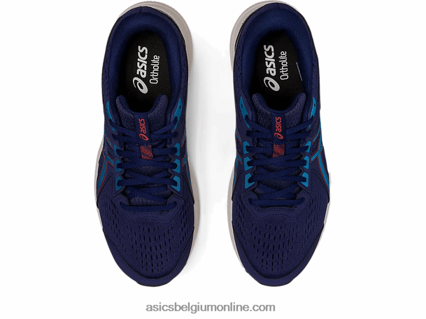 gelcontend 8 extra breed V6HXR2395 indigoblauw/eilandblauw Asics