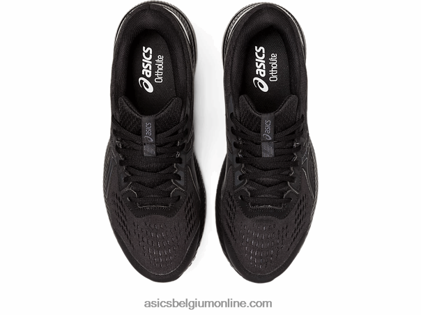 gelcontend 8 extra breed V6HXR2713 zwart/draagtas grijs Asics
