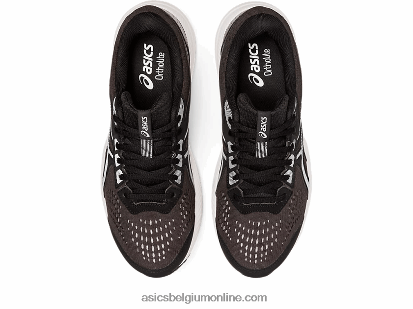 gelcontend 8 extra breed V6HXR2715 zwart wit Asics