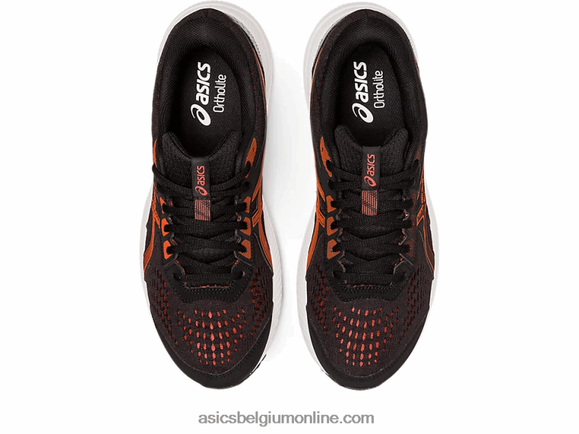 gelcontend 8 extra breed V6HXR2717 zwarte/cherrytomaat Asics
