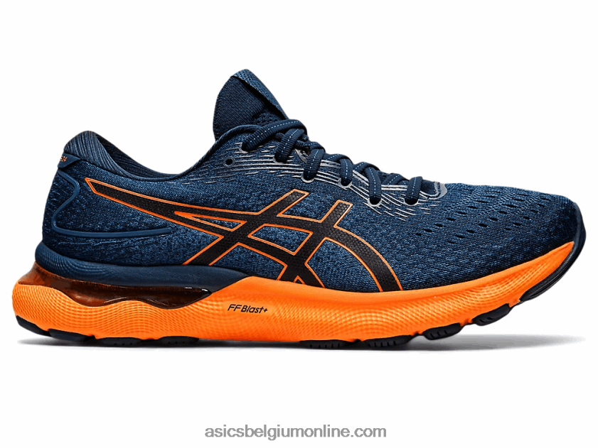 gelnimbus 24 V6HXR21550 frans blauw/schokkend oranje Asics