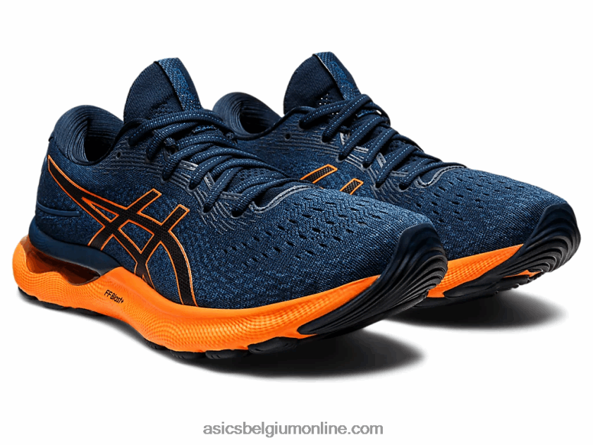 gelnimbus 24 V6HXR21550 frans blauw/schokkend oranje Asics