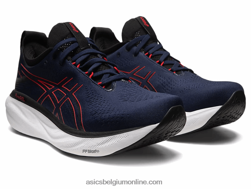 gelnimbus 25 V6HXR2333 middernacht/elektrisch rood Asics
