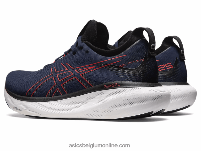 gelnimbus 25 V6HXR2333 middernacht/elektrisch rood Asics