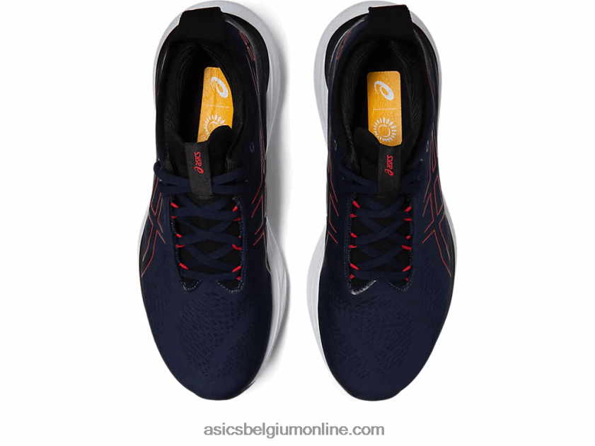 gelnimbus 25 V6HXR2333 middernacht/elektrisch rood Asics