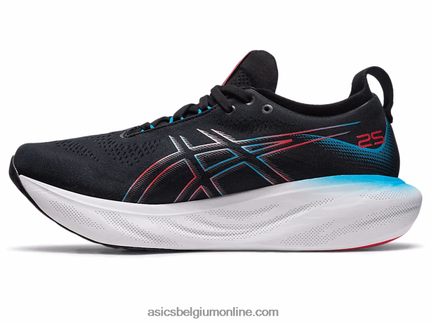 gelnimbus 25 V6HXR26 zwart/elektrisch rood Asics