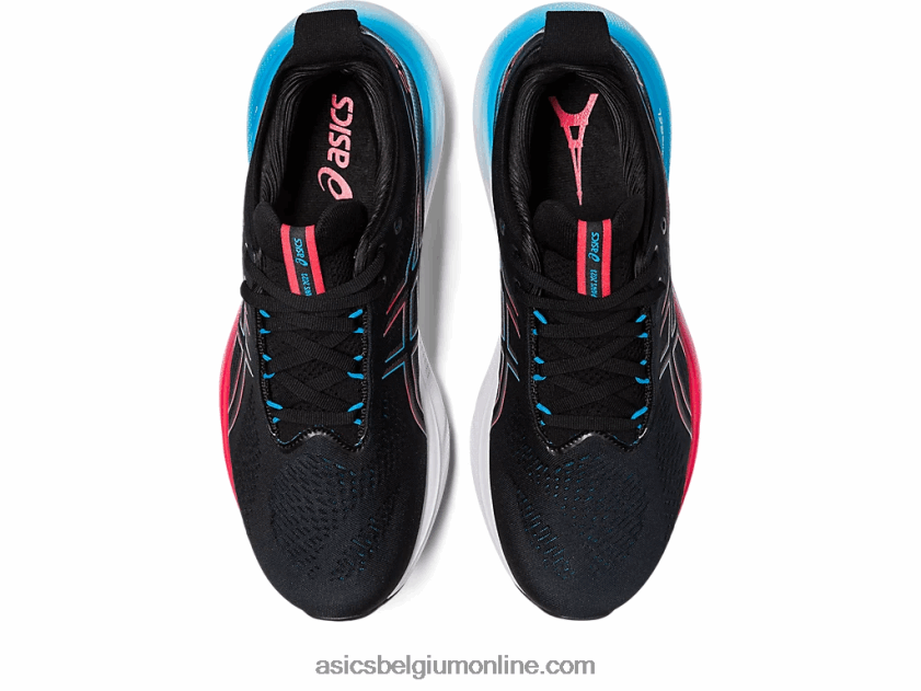 gelnimbus 25 V6HXR26 zwart/elektrisch rood Asics